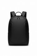 Black travel backpack front view